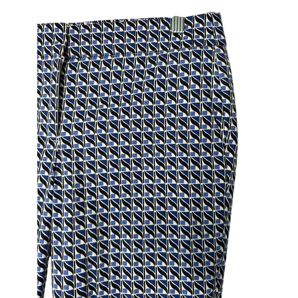J.Crew‎ Blue Black Business Office Campbell Cropped Ankle Dress Pants Size 6 - Picture 5 of 11